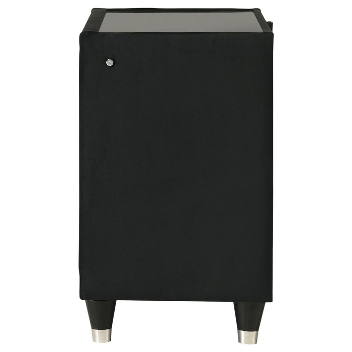Mika - 2 Drawer LED Nightstand With USB