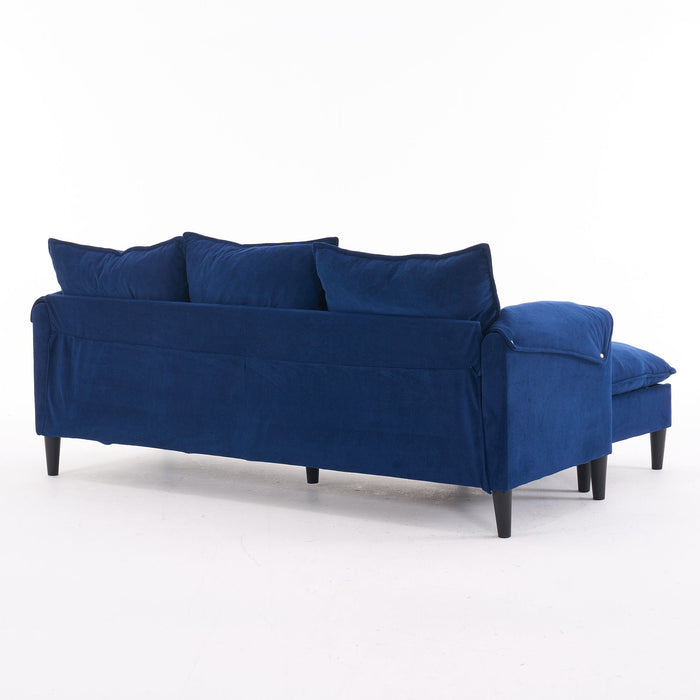 Convertible Combination Sofa With Footstools With Storage