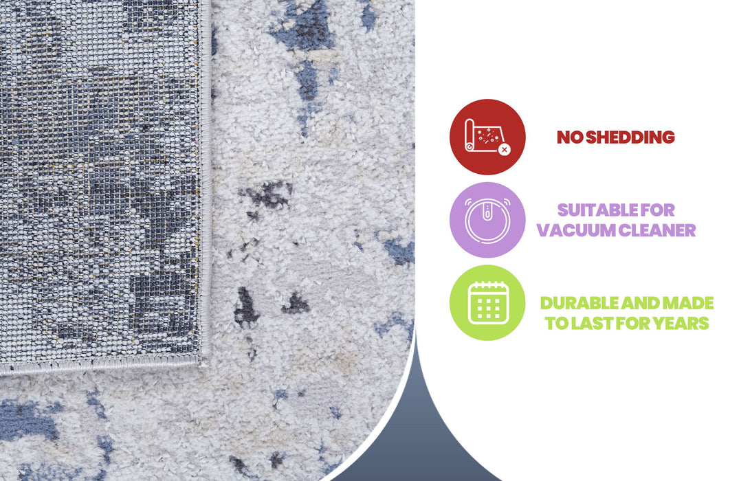 Payas - 6' X 9' Abstract Area Rug - Gray