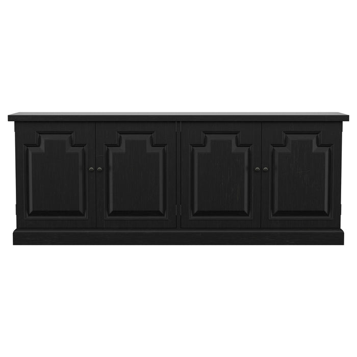 Florence 4-door Dining Sideboard Buffet Distressed Black