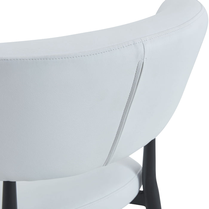 Minimalist Ergonomic Dining Chair With Curved Backres (Set of 4)