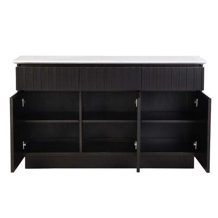Jaramillo - Server - Engineering Marble Top & Black