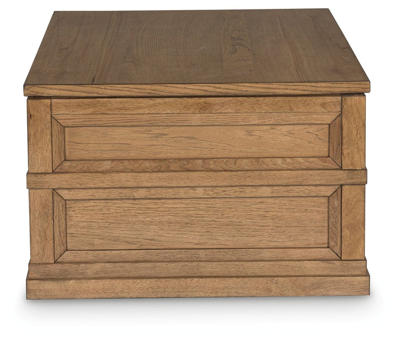 Sharlance - Lift Top Cocktail Table - Light Brown