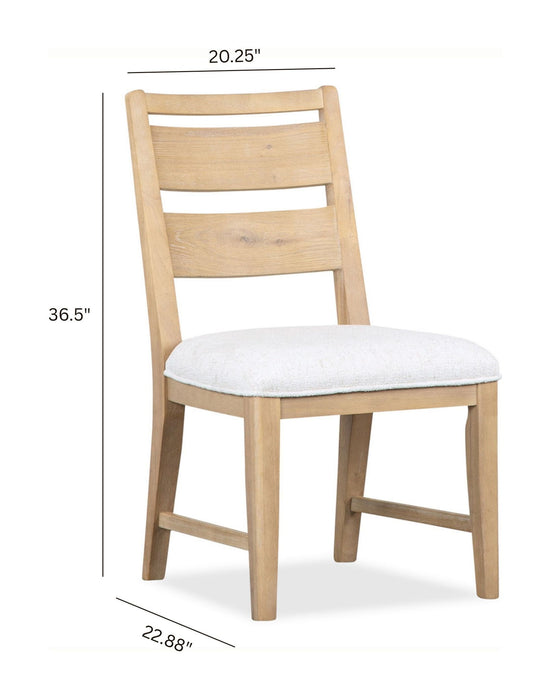 Somerset - Dining Side Chair With Upholstered Seat (Set of 2) - Butternut and Omari Natural