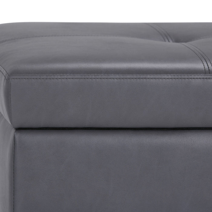 Oregon - Contemporary Storage Ottoman Bench With Tray