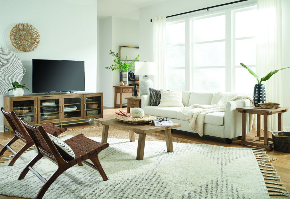 Lindon - Rectangular Cocktail Table - Belgian Wheat