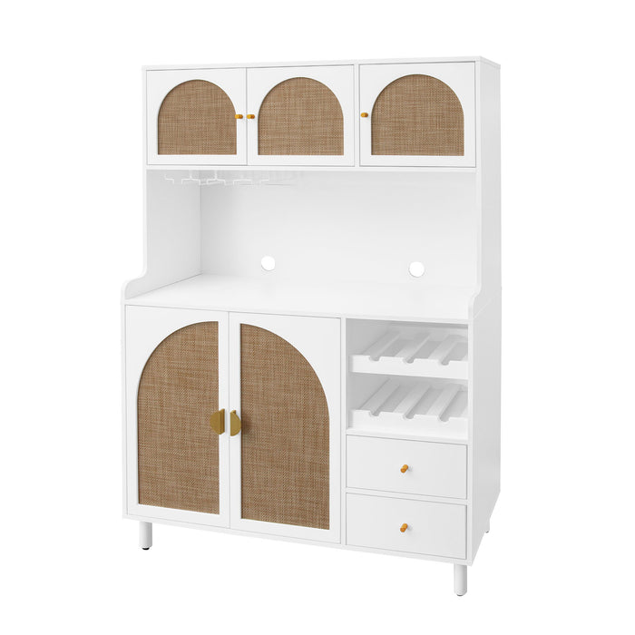 Modern Accent Storage Cabinet For Living Room, Bedroom, Dining Room, Or Study - White