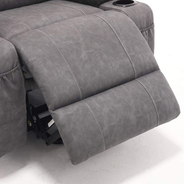 Large Size Electric Power Lift Recliner Chair Sofa With 8 Point Vibration Massage And Lumbar Heat