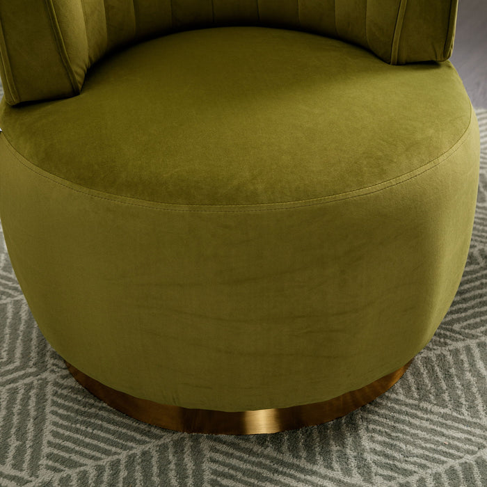 360 Degree Swivel Cuddle Barrel Accent Sofa Chair