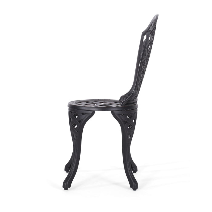 Bono Metal Bistro Set - Black