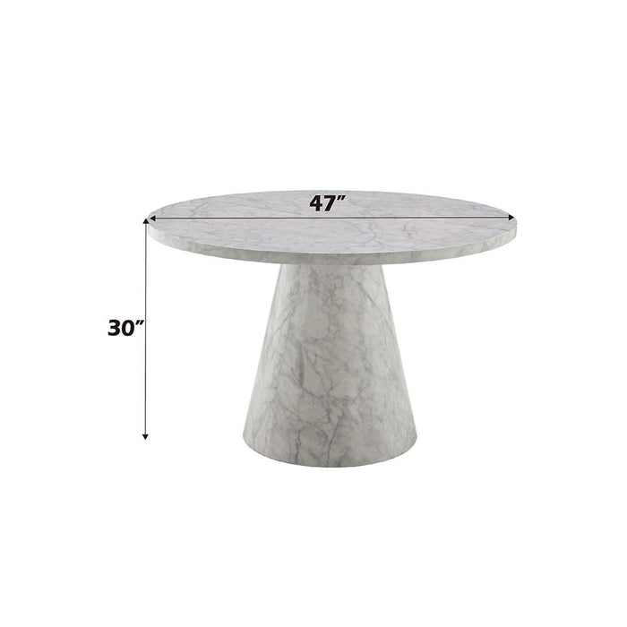 Kacey - Round Dining Table - Engineered Stone