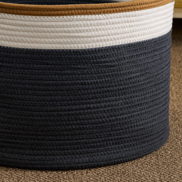Francis - Cotton Round Laundry And Storage Basket