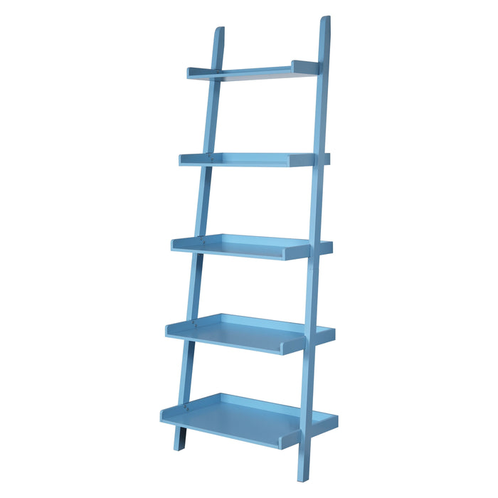 5 - Tier Ladder Shelf - Blue
