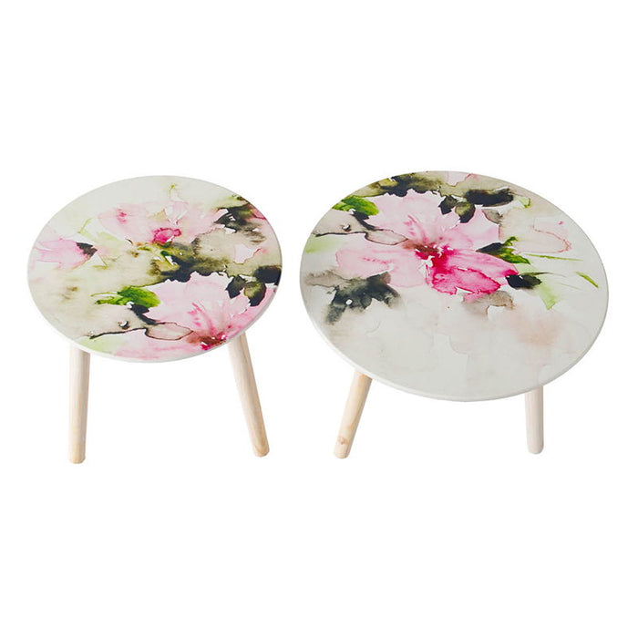 Nature-Inspired Side Tables (Set of 2)