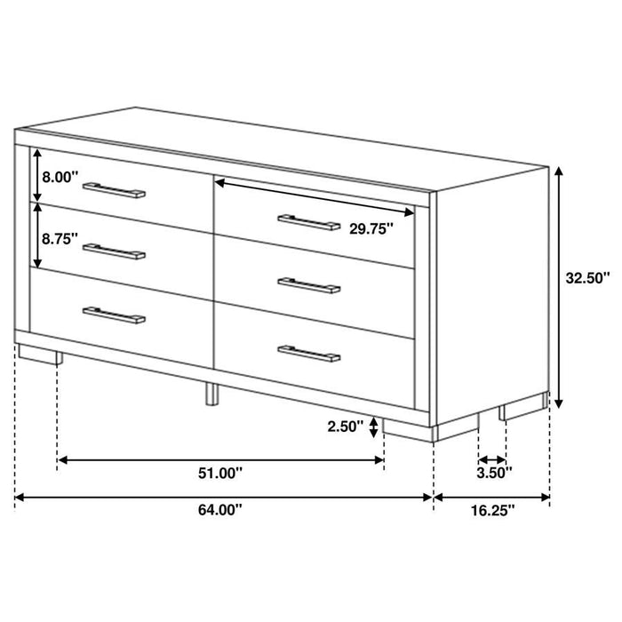 Jessica - Bedroom Set With LED