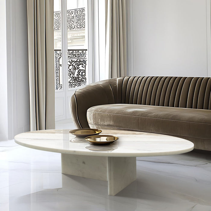 Luxury Coffee Table With Unique Veining, Unique Stone Design