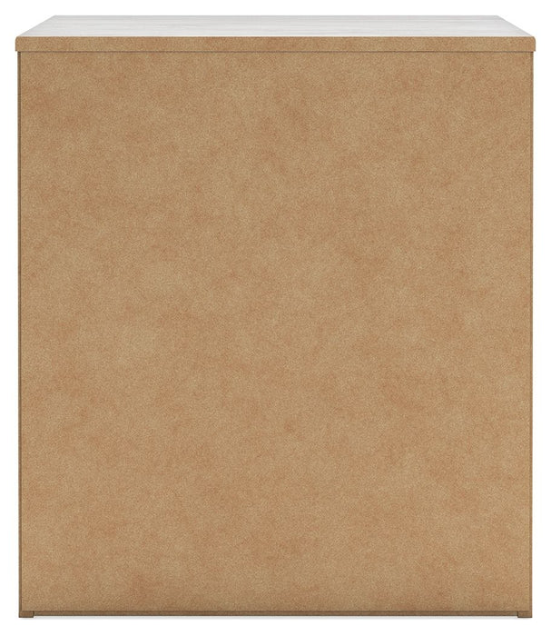 Cayboni - Two Drawer Night Stand - Whitewash