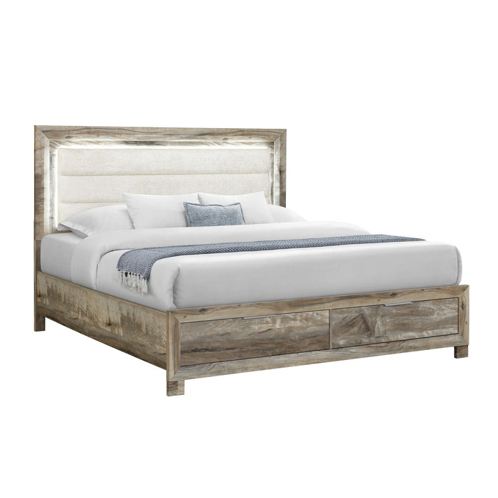 Cllisie - 5 Piece Bedroom Set With Padded Headboard