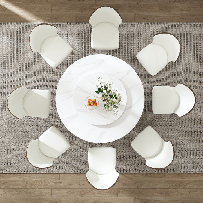 Table With Rotating Tray Scratch & Heat For Kitchen & Restaurant(Table Only - White