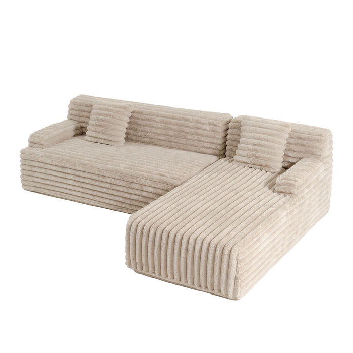Cloud Sectional Sofa Upholstered Couch Free Combined Sofa