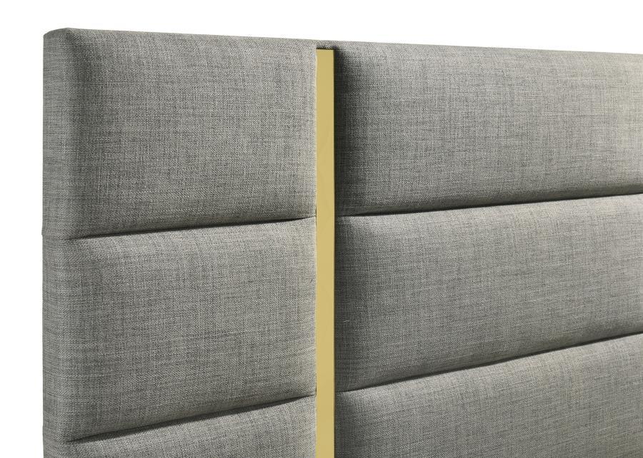 Ines - Fabric Upholstered Panel Bed