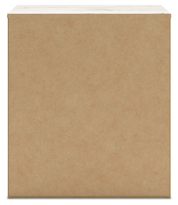 Lawroy - Two Drawer Night Stand - Light Natural