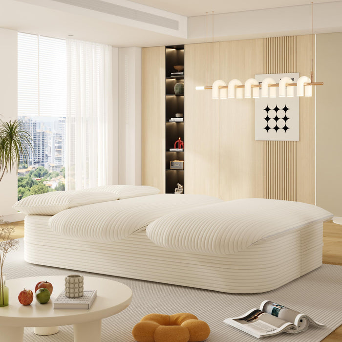 Convertible Floor Sofa Bed With Multi Functional Blanket