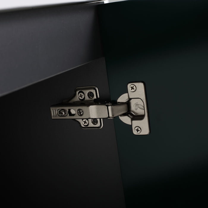 Contemporary Freestanding Bathroom Vanity With Resin Sink & Soft-Close Cabinet Doors