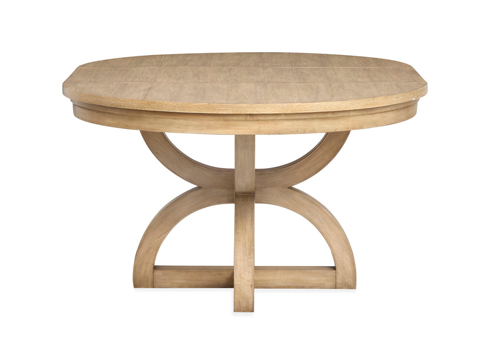 Coventry - Extendable 48" Round Dining Table - Honey Wheat