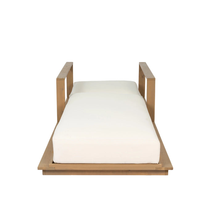 Modern Sunlounger With 5 Position Adjustable Backrest
