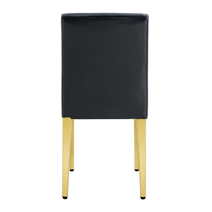 Elegant Upholstered Chairs With Metal Legs