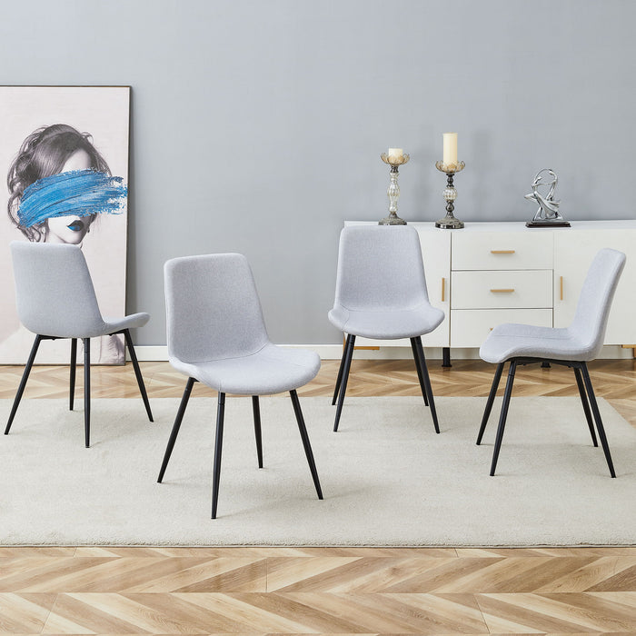 Modern Medieval Style Restaurant Cushioned Chairs With Suede Backrests