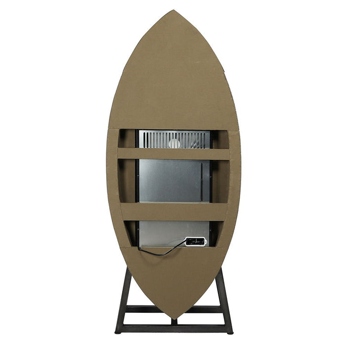 Brancaster - Wine Cooler - Retro Brown Top Grain Leather & Aluminum