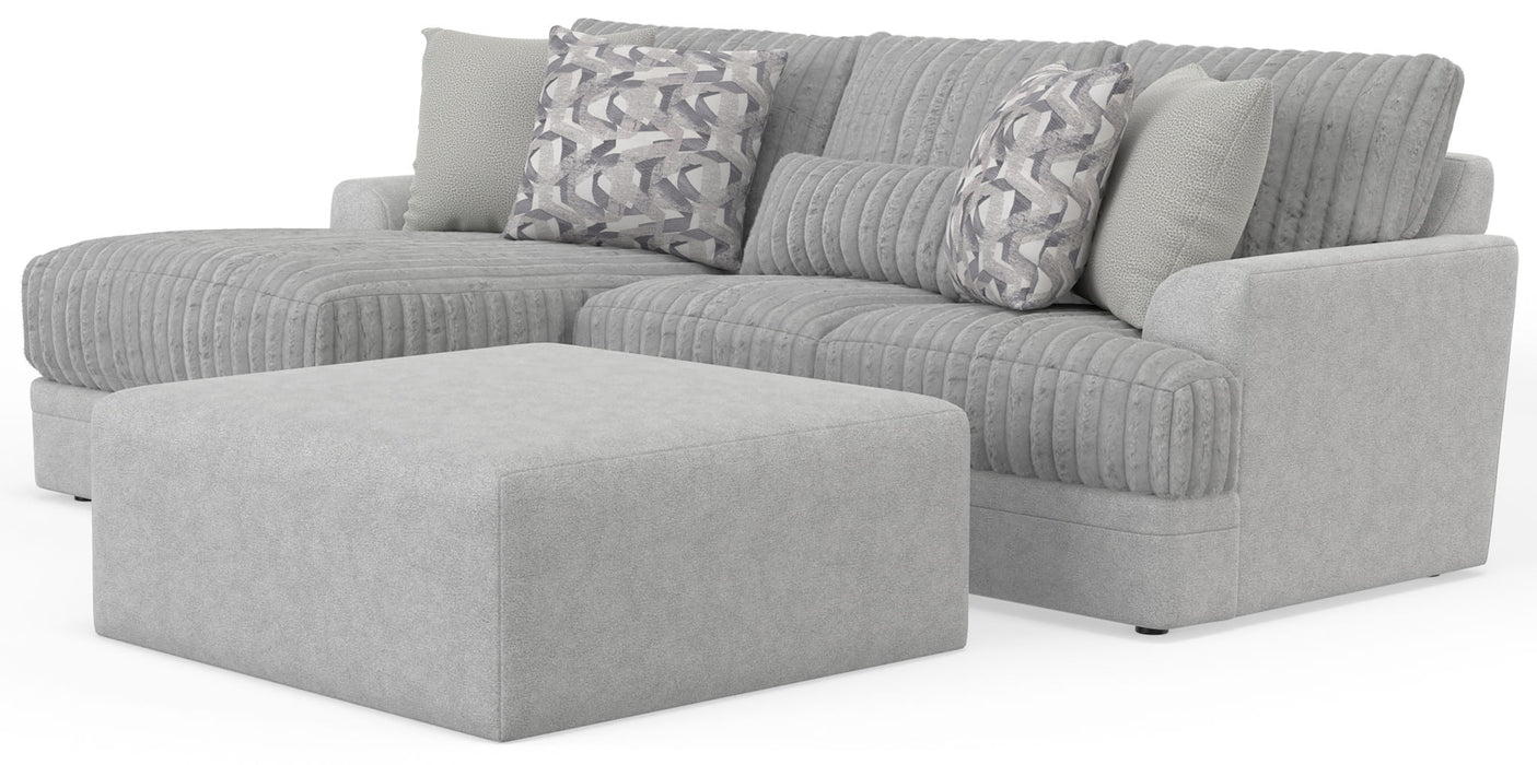 Titan - Sectional With Comfort Coil Seating, Cocktail Ottoman And Accent Pillows Included
