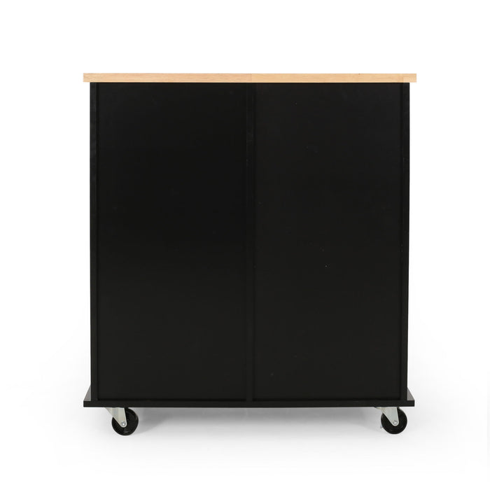 Yohaan - Contemporary Kitchen Cart With Wheels