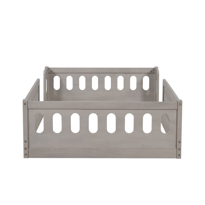 Platform Bed With Guardrail