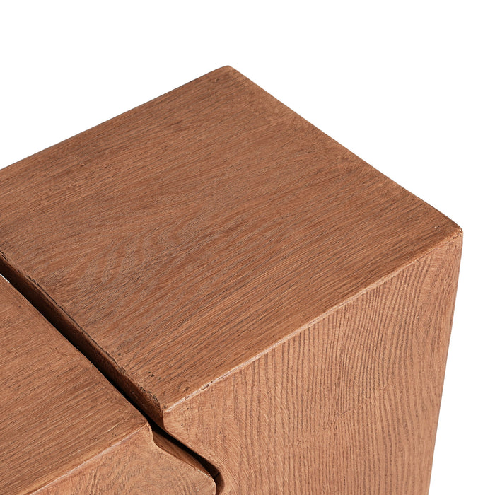 Rectangular Outdoor Indoor Accent Side Table (Set of 2)