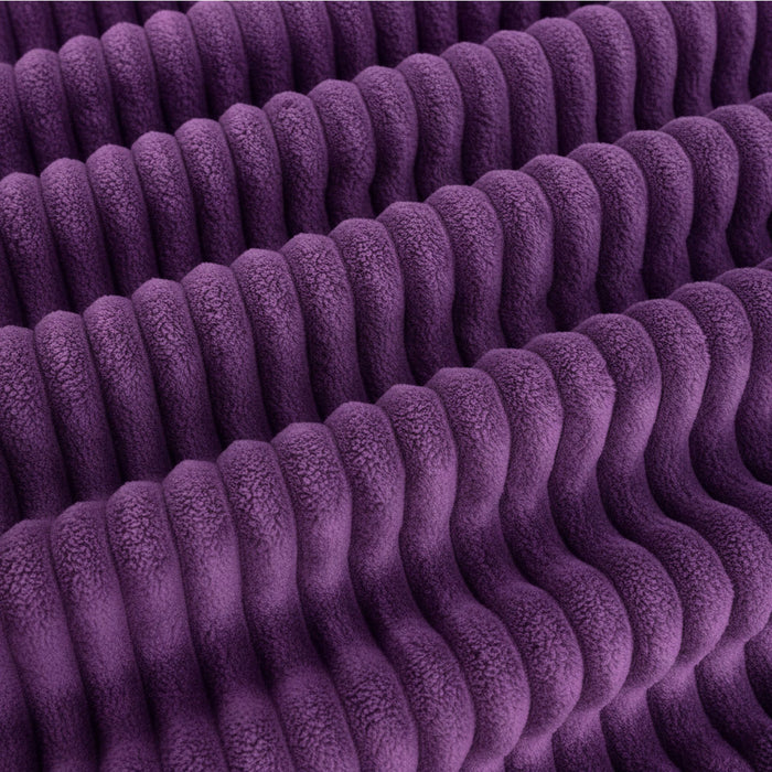 Full Compressed Ottoman - Purple