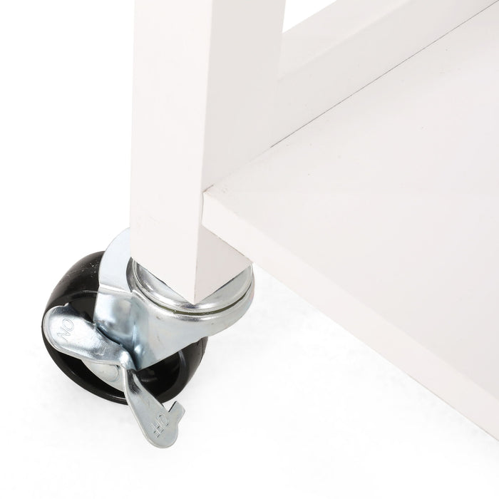 Contemporary Design Kitchen Cart With Wheels