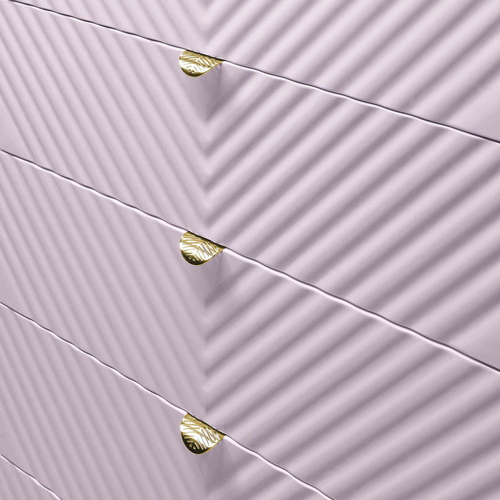 Gaines - Chest - Pink High Gloss