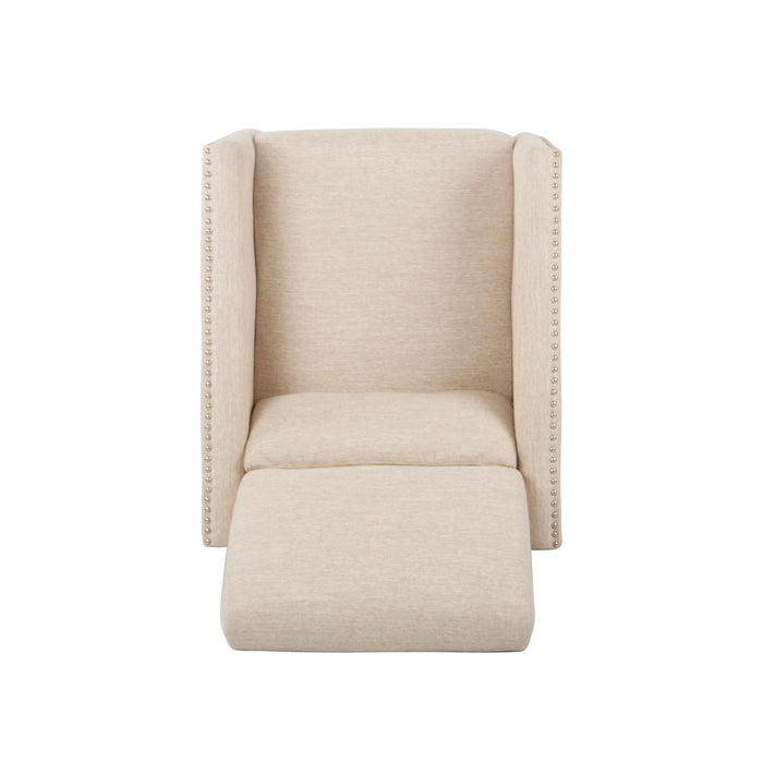 Kiersten - Contemporary Fabric Pushback Recliner