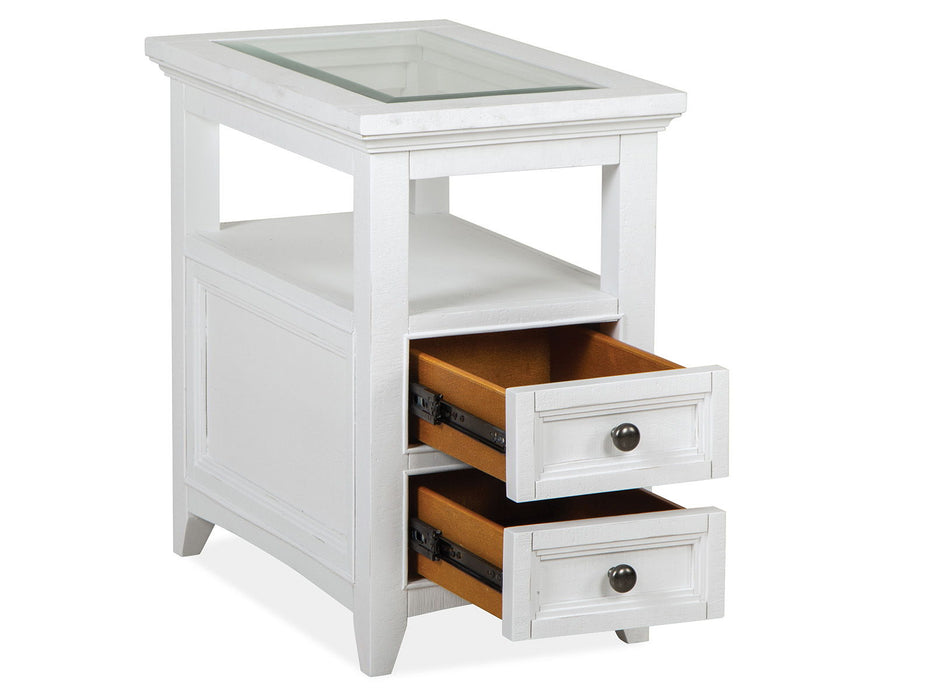 Heron Cove - Chairside End Table - Chalk White