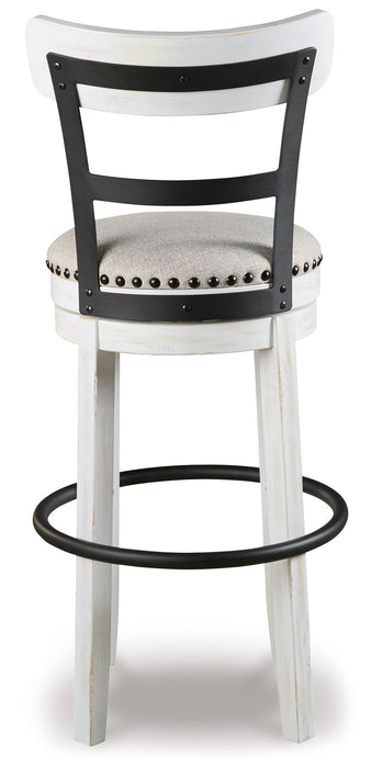 Valebeck - Tall Upholstered Swivel Barstool