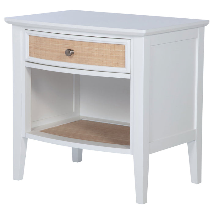 Talia - 1 Drawer Nightstand - White