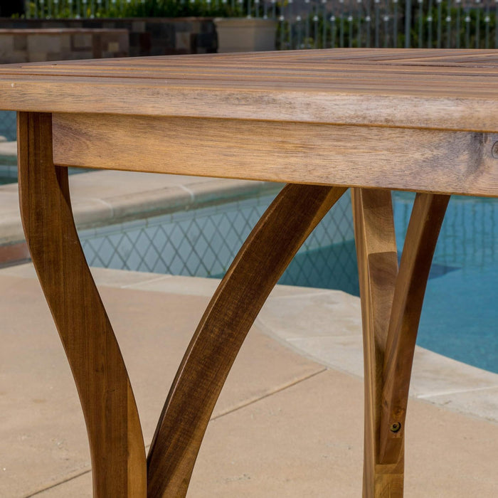 Outdoor Hermosa 7 Piece Wood Dining Set With Cushions - Teak