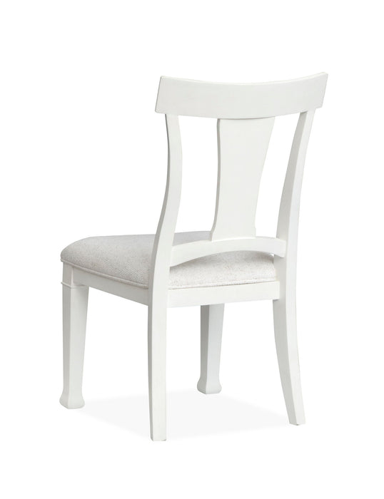 Kingston - Upholstered Side Chair (Set of 2) - Whisper White And Cerused Nutmeg