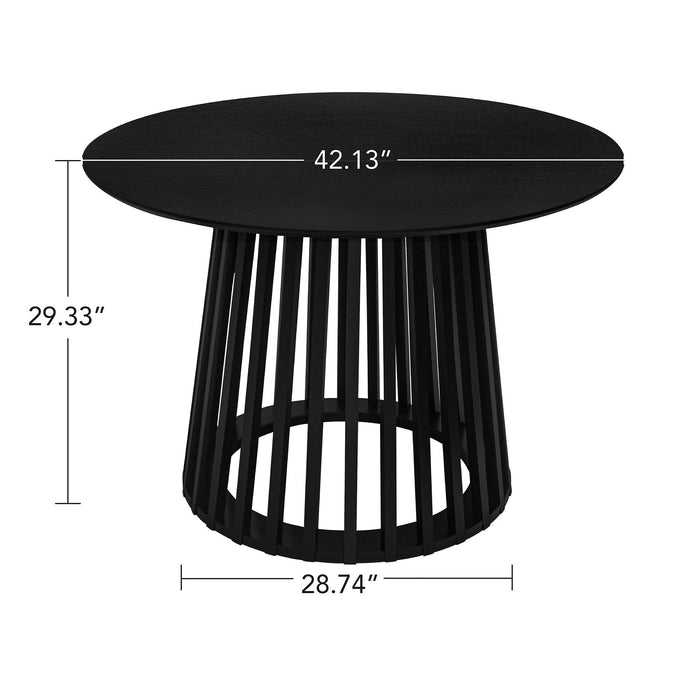 Modern Round Coffee Table With Grille Moldin