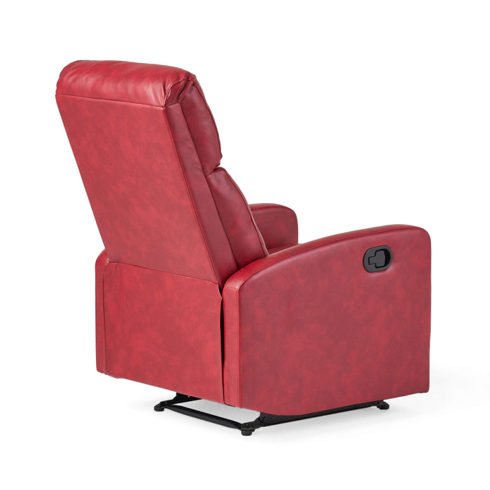 Contemporary Recliner Chair With Push Back Function