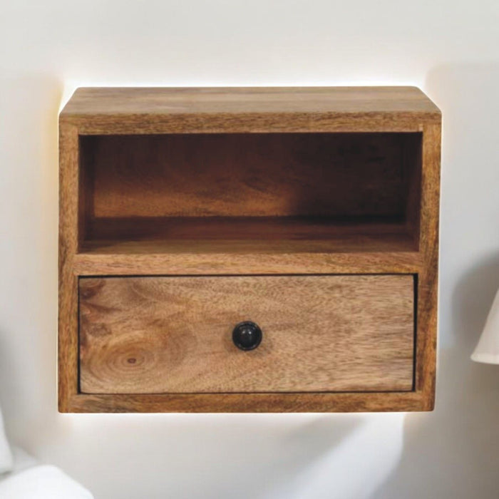 Solis - 1 Drawer Wall Mounted Nightstand