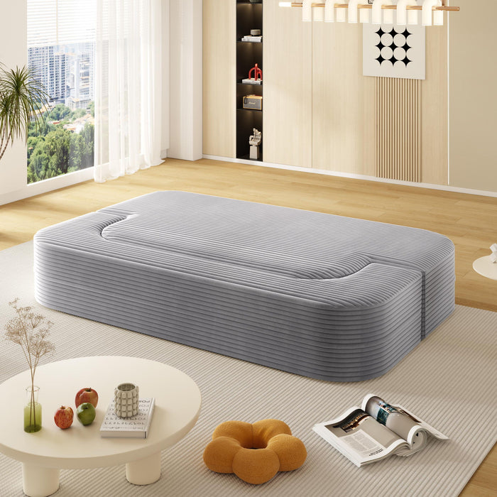 Convertible Floor Sofa Bed With Multi Functional Blanket